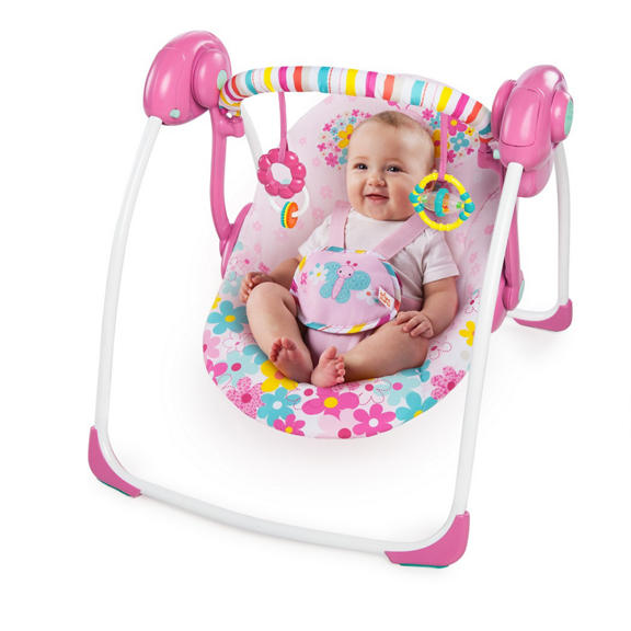 Pretty In Pink™ Butterfly Cutouts Portable Swing™