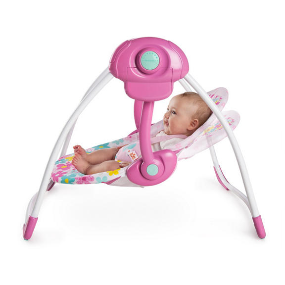 Pretty In Pink™ Butterfly Cutouts Portable Swing™