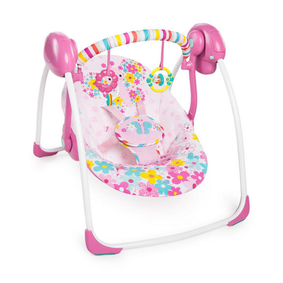 Pretty In Pink™ Butterfly Cutouts Portable Swing™