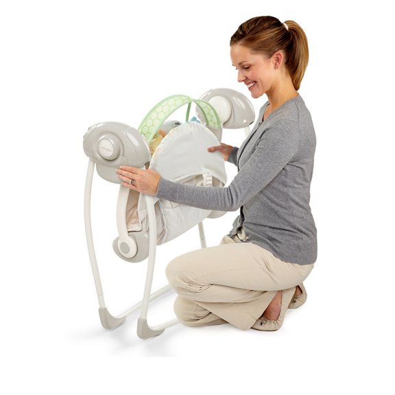 Soothe 'n Delight Portable Swing - Sunny Snuggles™