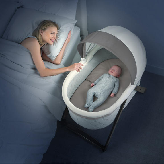 FoldAway Rocking Wood Bassinet - Carrington