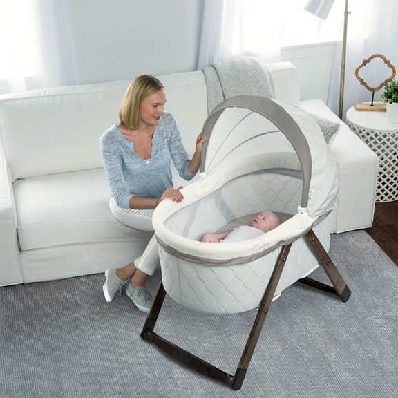 FoldAway Rocking Wood Bassinet - Carrington