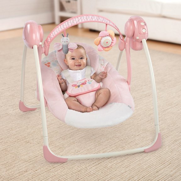 Soothe 'n Delight Portable Swing™ - Felicity Floral™