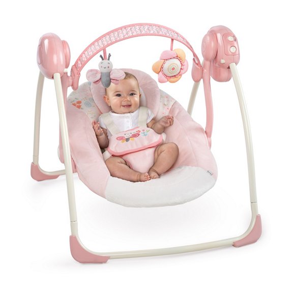 Soothe 'n Delight Portable Swing™ - Felicity Floral™