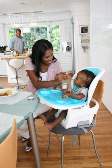 SmartClean Trio 3-in-1 High Chair - Aqua