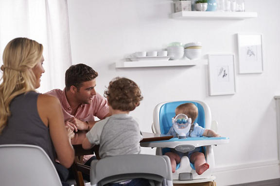 SmartClean Trio 3-in-1 High Chair - Aqua