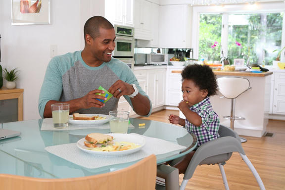 SmartClean Trio 3-in-1 High Chair - Aqua