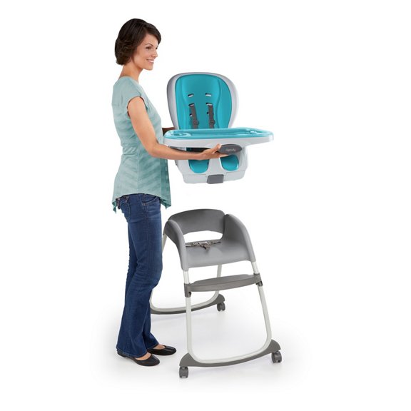 SmartClean Trio 3-in-1 High Chair - Aqua