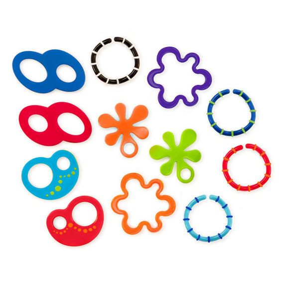 12 Linky Loops™ Teething Toy