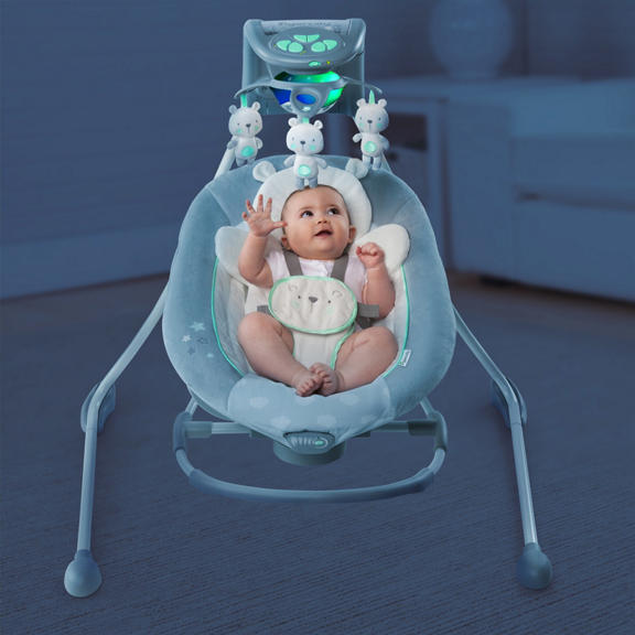 InLighten Cradling Swing & Rocker™ � Twinkle Twinkle Teddy Bear™