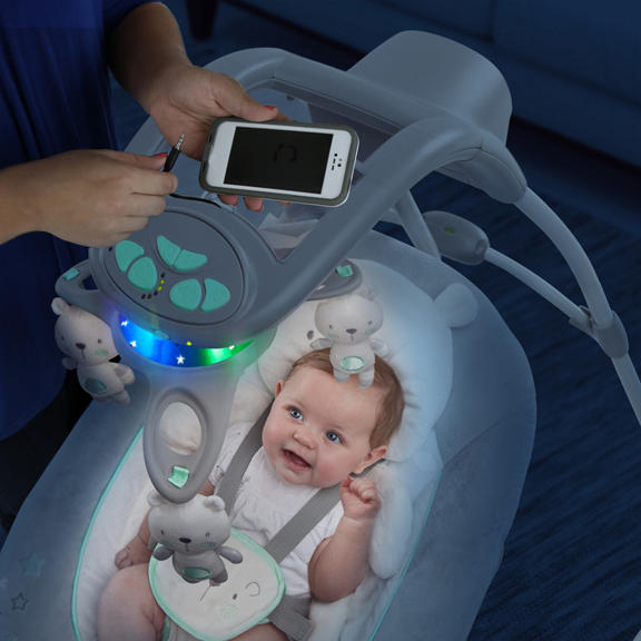 InLighten Cradling Swing & Rocker™ � Twinkle Twinkle Teddy Bear™