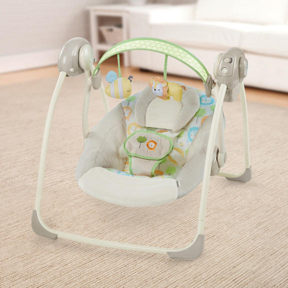 Soothe 'n Delight Portable Swing - Sunny Snuggles™
